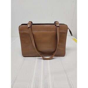 Vintage Mimo Sacs Handbag Taupe Leather Made In Toronto Classic Style EUC